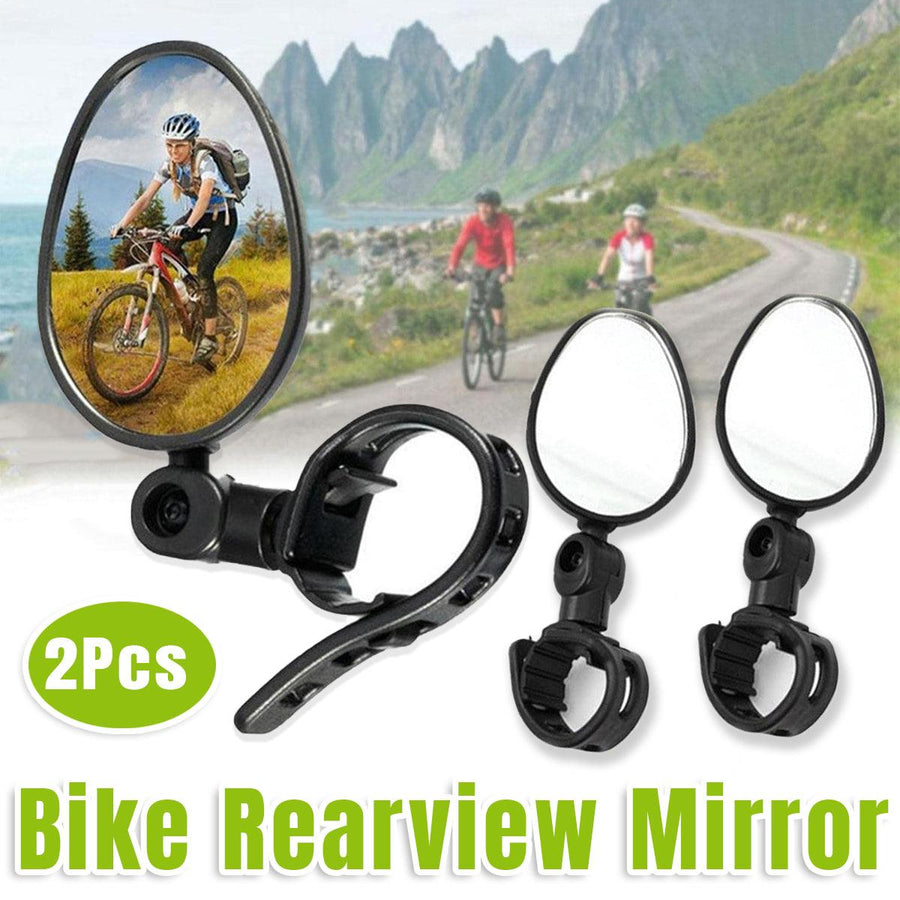 2pcs Bike Rear View Mirrors Adjustable Mountain Bike Handlebar Mirrors Cycling