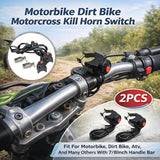 2PCS Off Road Motorcycle ATV Ignition Start Stop Kill Dot Switch Dirt Quad Bike