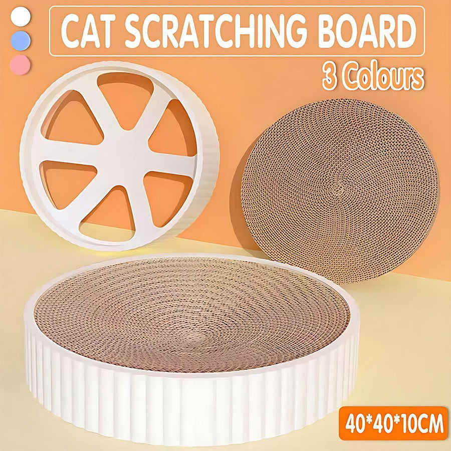 2In1 Cat Scratching Board Round Cat Scratcher Pad Lounge Bed Bowl Pet Sofa House - Replacement Pad