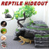 Reptile Hide House Nest Cave Sundeck Shelter for Pets Lizard Snake Habitat