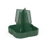 Reptile Anti Escape Feeding Basin Self Catch Feeder for Lizard Snake Pet Care - Green-L