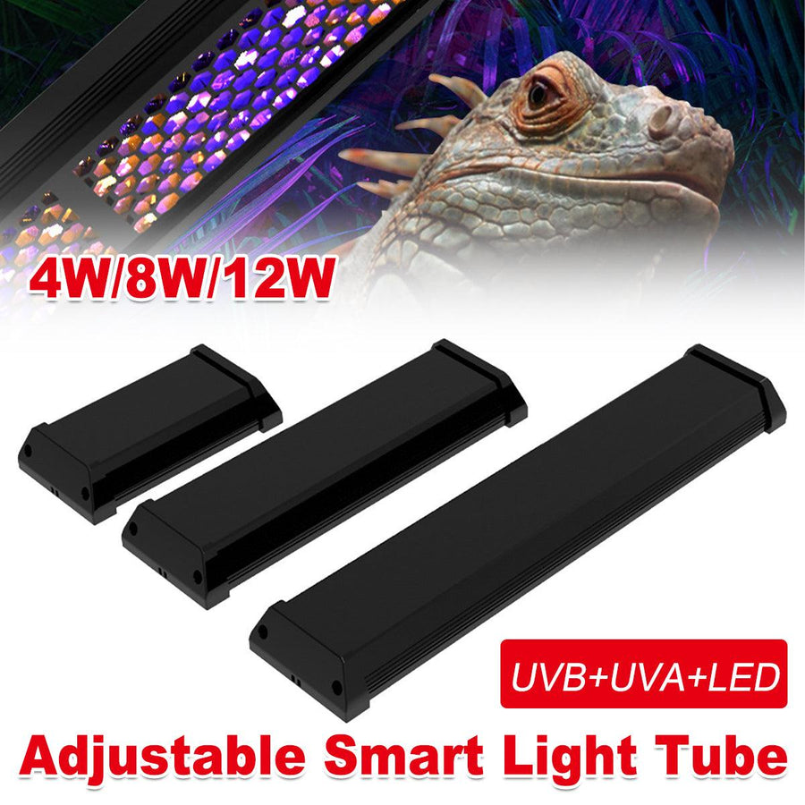 Reptile UVB Lamps Adjustable LED Light for Reptile Tanks Pet Lighting System - 12W