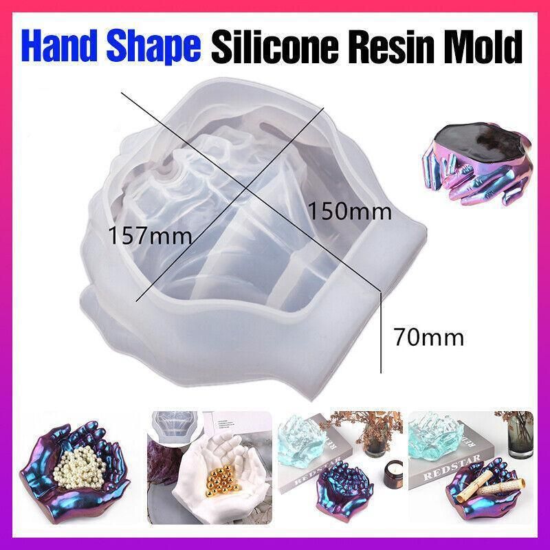 Hand Shape Silicone Resin Mold For DIY Epoxy Tray Jewellery Holder Casting