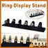 Resin Flocking Ring Holder Display Stand Jewelry Finger Rings Organizer Stand