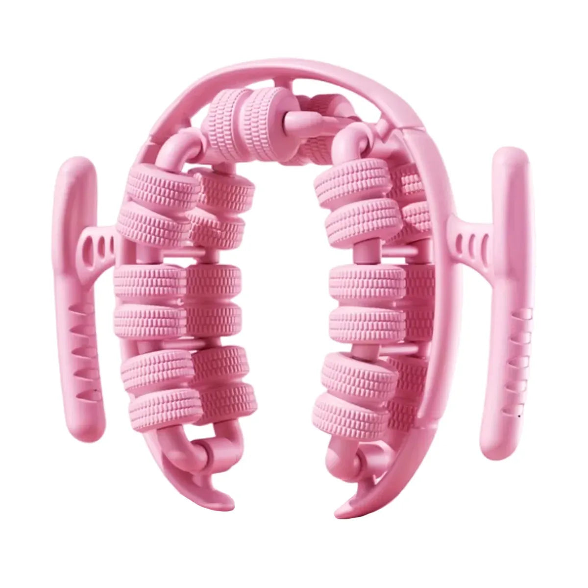 Yoga Wheel Muscle Massage Roller Stretching Fitness Exercise Training Equipment - Pink