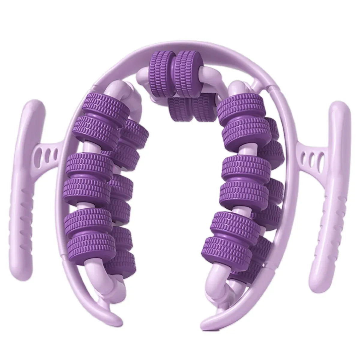Yoga Wheel Muscle Massage Roller Stretching Fitness Exercise Training Equipment - Purple