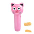 Interactive Rope Launcher Cat Toy for Play and Exercise Pet Teaser Toy for Cats - Pink