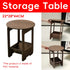 Double Layer Bedside Storage Table for Bedroom Living Room Nightstand Organizer