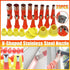 23pcs V Type Stainless Steel Rubber Nozzle Anti Air Drum Glue Nozzle Tool Kit