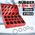 419 Pcs Rubber O Ring Kit Metric Grommet Seal Plumbing Garage O-Ring Assortment