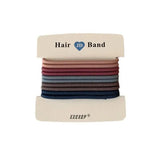 Hair Accessories High Elastic Two-Color Cross Hair Rope Rubber Band Hair Ring - Morandi