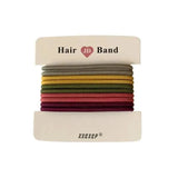 Hair Accessories High Elastic Two-Color Cross Hair Rope Rubber Band Hair Ring - Colourful