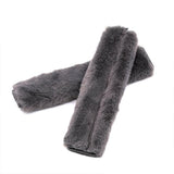 2pcs Vehicle Strap Pad Soft Shoulder Cushion Cover for Harness and Comfort - Grey