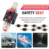 20-150Amp Circuit Breaker Dual Battery Ip67 Waterproof Fuse Manual Reset 12V 24V - 30AMP