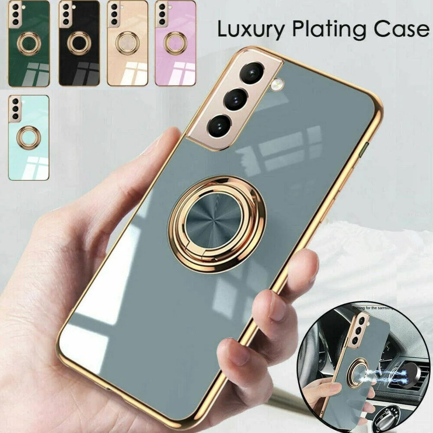 Magnetic Shockproof Ring Holder Case Cover For Samsung S22 Ultra S22Plus Note 20