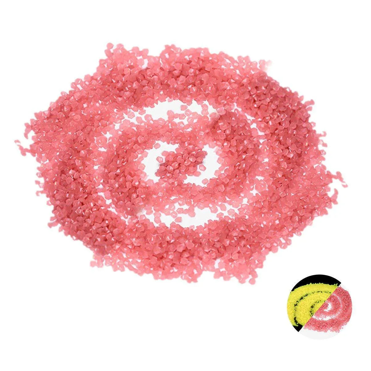 250g Fluorescent Glow in the Dark Sand Gravel for Micro Landscape Aquarium - Red