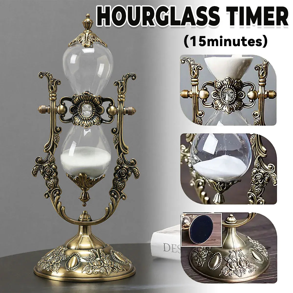 European Style Hourglass Timer Decoration Birthday Gift Home Decor Sand Timer