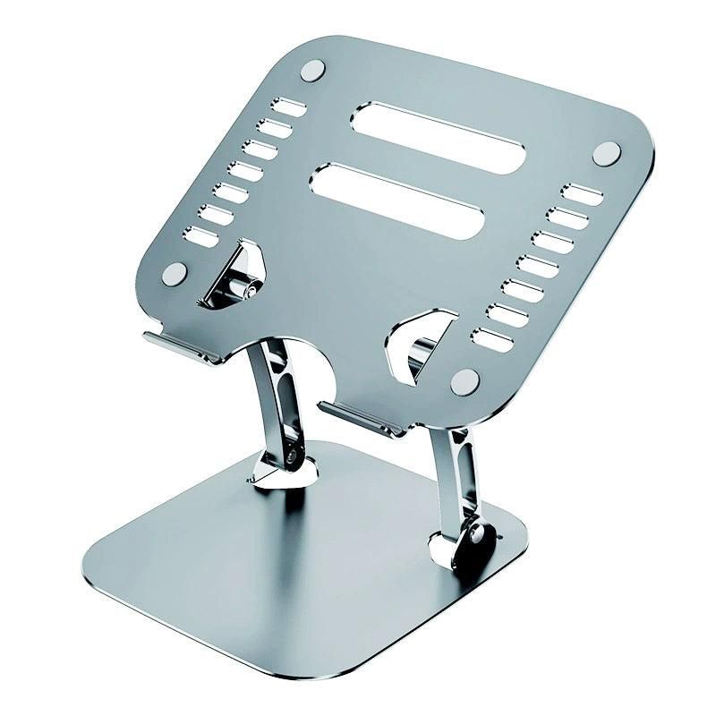 Adjustable Folding Aluminum Stand Ergonomic Design Portable Laptop Stand Holder - Dark Grey