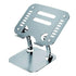 Adjustable Folding Aluminum Stand Ergonomic Design Portable Laptop Stand Holder - Dark Grey