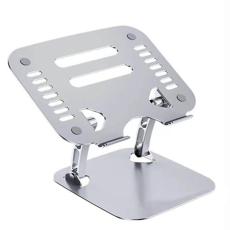 Adjustable Folding Aluminum Stand Ergonomic Design Portable Laptop Stand Holder - Silver