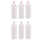 Squeeze Condiment Dispenser Bottles 250ml 500ml Sauce Craft Use Set of 6 - 250ML