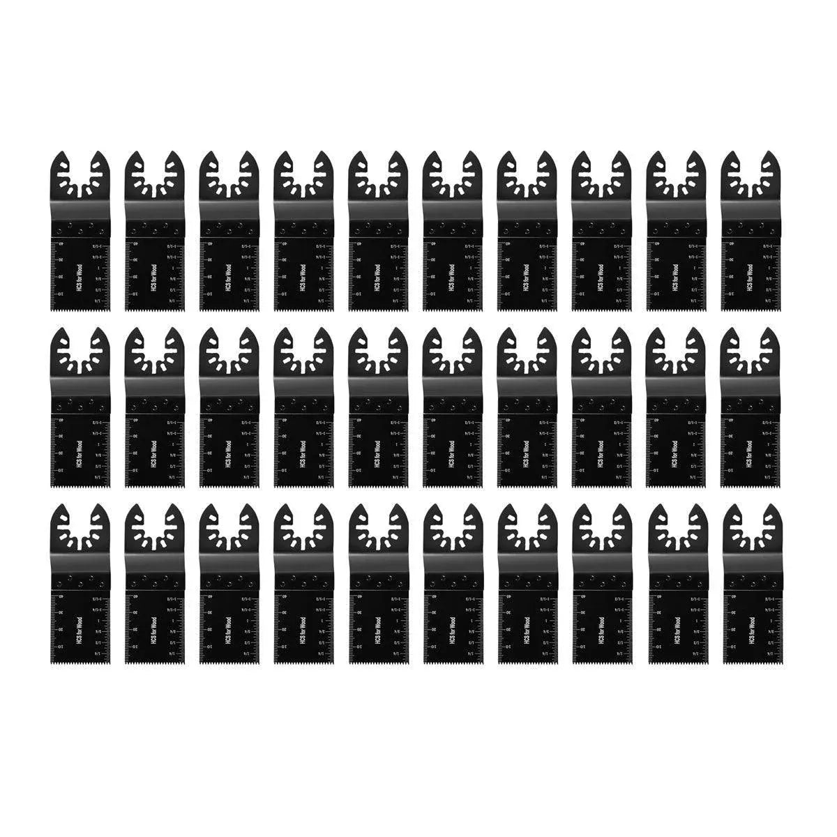 10/20/30PCS Universal Cutting Blades for Woodworking Power Tools Compatible with Multi-Tool - 30pcs
