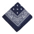 Paisley Bandana Scarf Head Wrap Face Neck Cover Summer Outdoor Fishing Headwear - Dark Blue