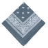 Paisley Bandana Scarf Head Wrap Face Neck Cover Summer Outdoor Fishing Headwear - Grey