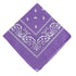 Paisley Bandana Scarf Head Wrap Face Neck Cover Summer Outdoor Fishing Headwear - Light Purple