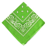 Paisley Bandana Scarf Head Wrap Face Neck Cover Summer Outdoor Fishing Headwear - Green