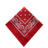 Paisley Bandana Scarf Head Wrap Face Neck Cover Summer Outdoor Fishing Headwear - Red