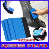4Pcs Car Wrapping Vinyl Squeegee Scraper Tool Wrap Soft Felt Edge Sticker Tools