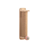 2Style Wood Wall-Mounted Natural Sisal Rope Cat Scratching Claw Grinding Pet Toy - Single Column Pink