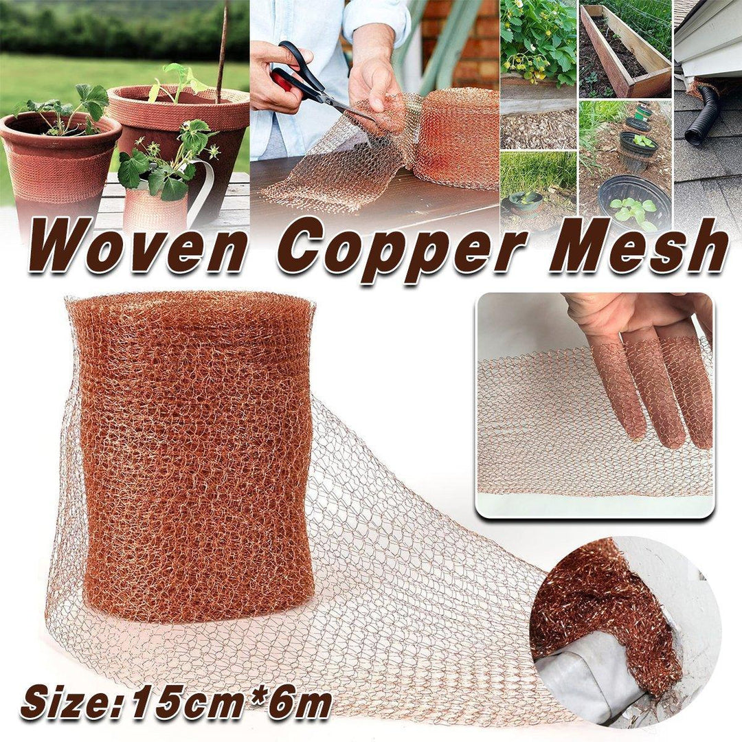 6 Metres Pure Copper Mesh Knitted Soffit Mesh Rats Rodent Slug Snail Control