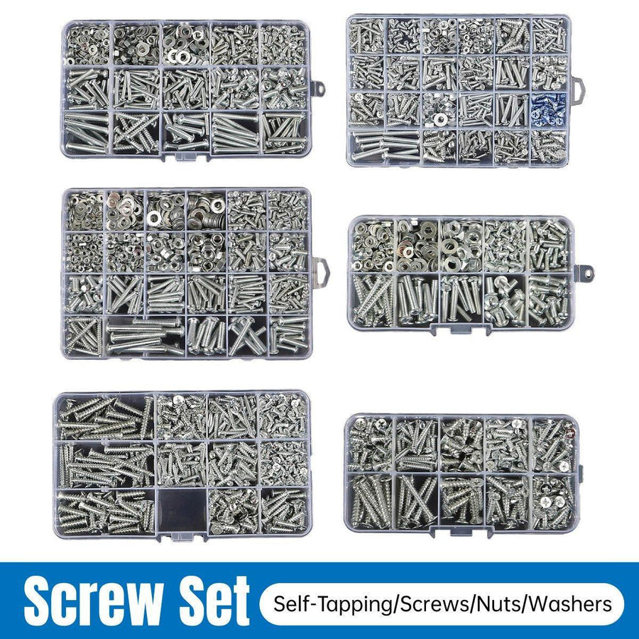 Household Self-tapping Screw Nut Gasket Box Set Multi-purpose Screw Assortment - G
