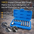 11PCS CR-V M-Type Spline Socket Bit Set Driver Drill Bit Tool Kit Car Repair