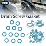 12 Pieces Ship Drain Screw Gasket Seal Set Waterproof Marine Hardware Gaskets