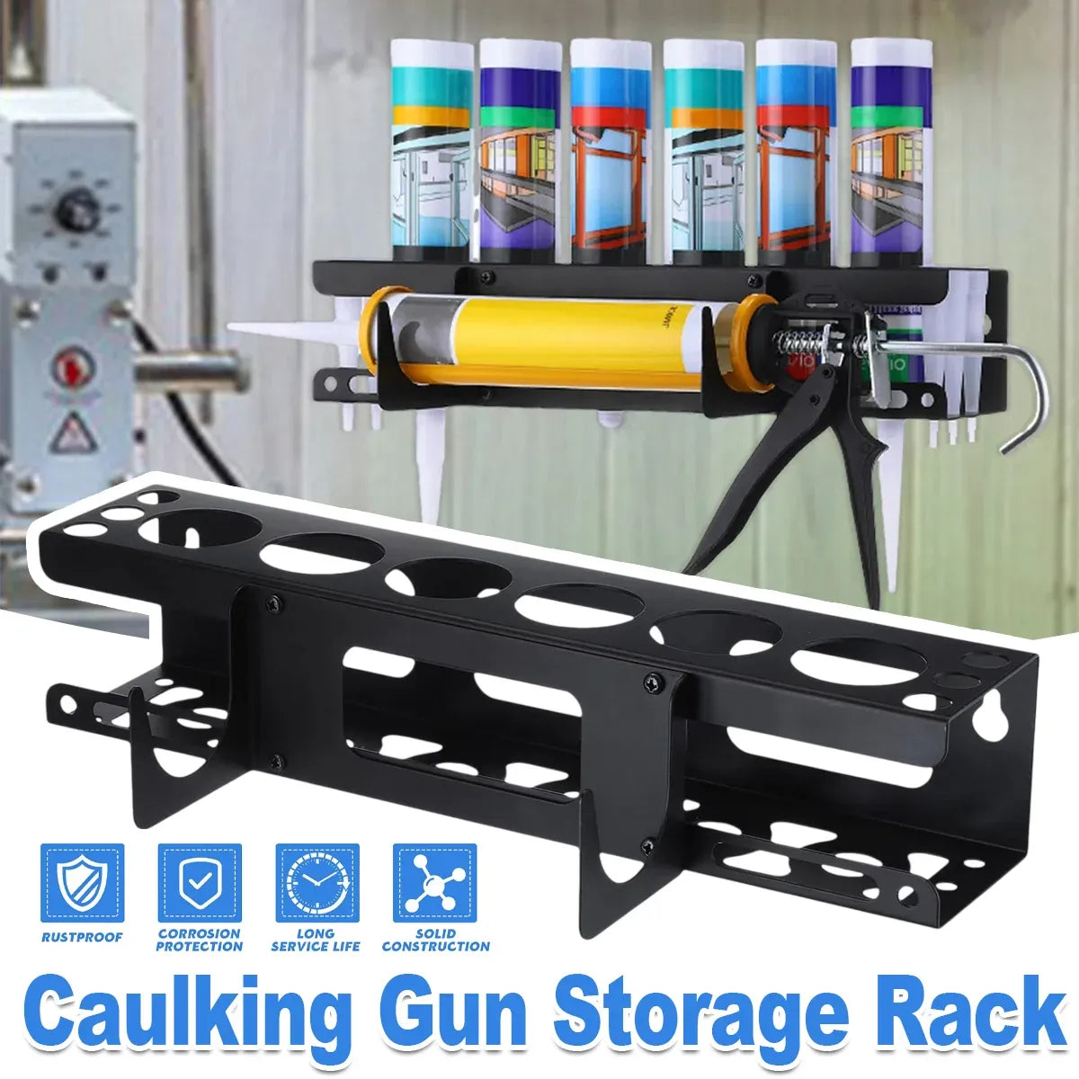 Sealant Loading Tool Holder Durable Space-Saving Storage Rack for Caulk Tubes