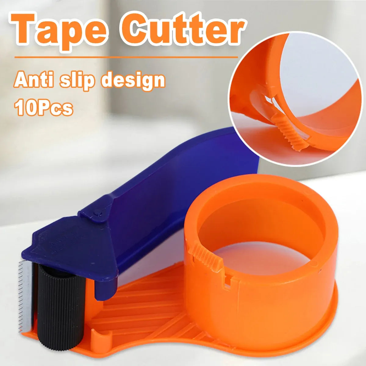 10pcs Tape Cutter Handheld Sealing Device 5cm Baler for Packing and Packaging