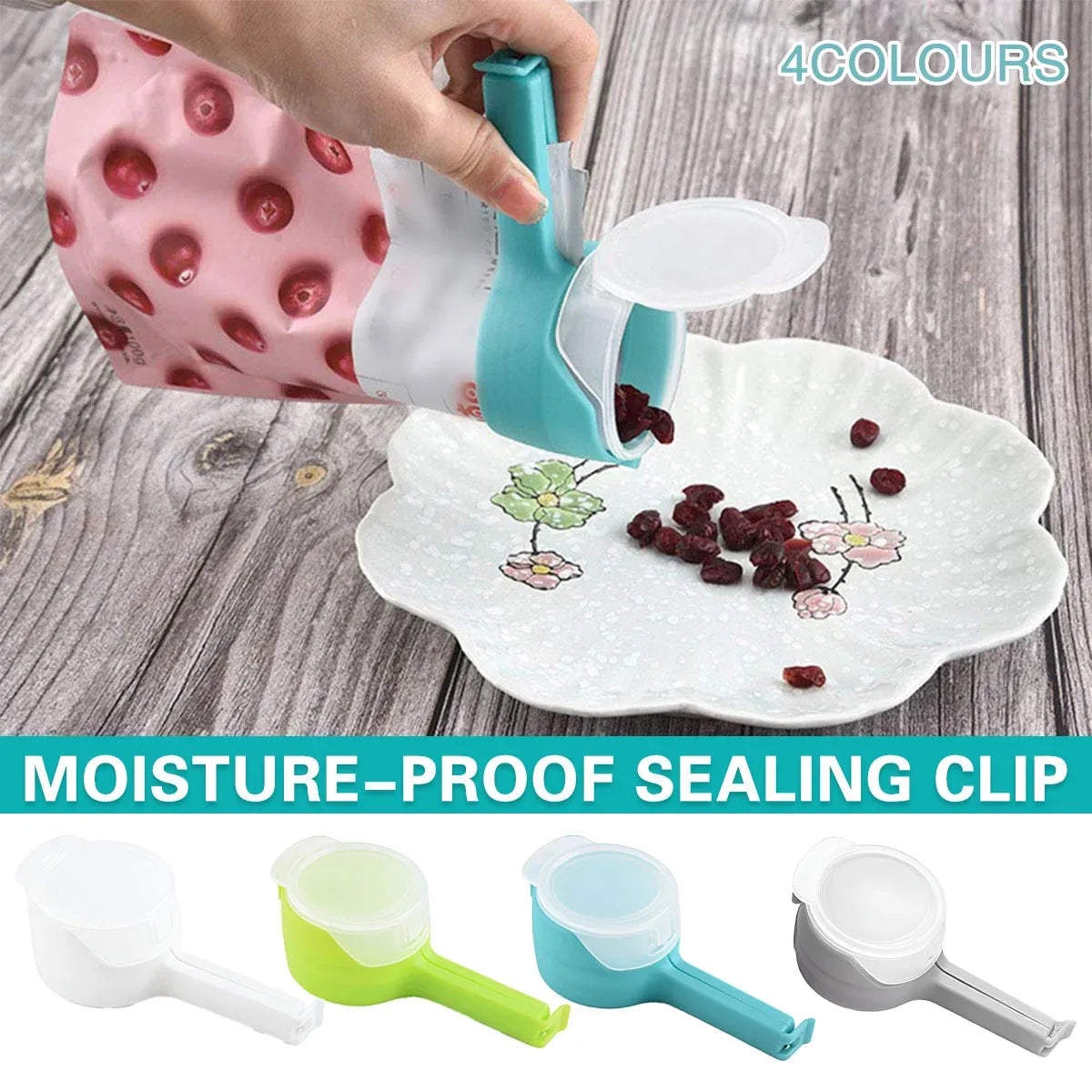 4 PCS Food Freshness Sealing Clip Moisture Proof Airtight for Food Storage