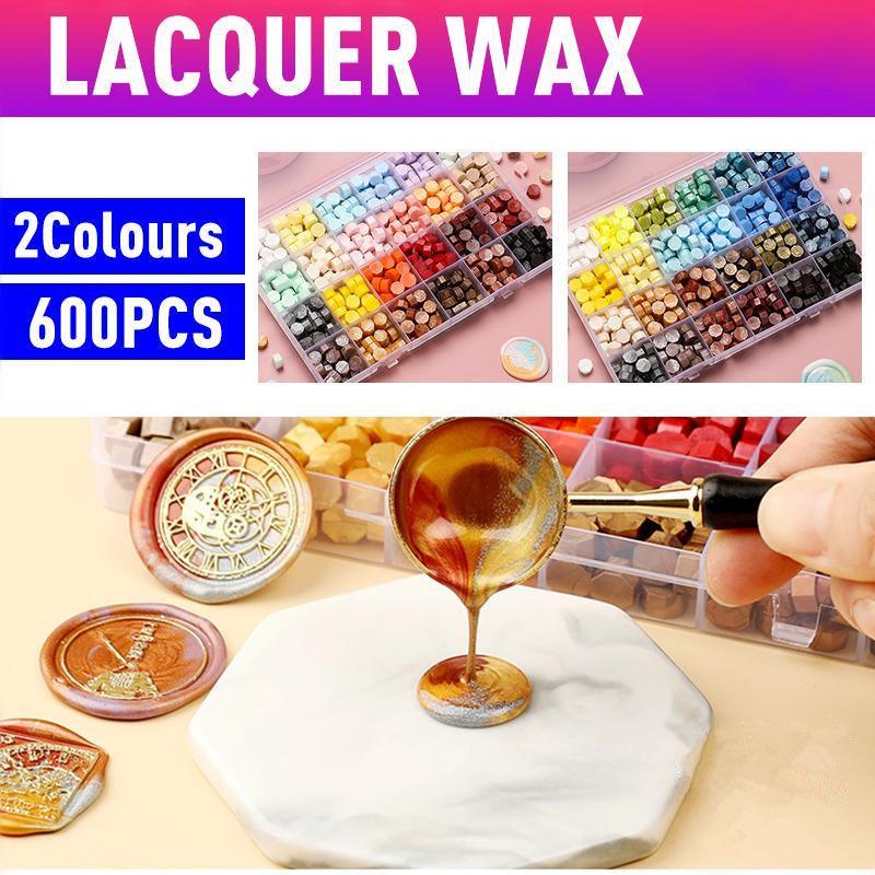 600 X Colour Sealing Wax Mix Metallic Stick Beads Stamp Seal Candle Envelope VIC - Macaron Color