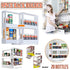 Slide Cabinet Organiser Rack Storage Pantry Kitchen Shelf Spice Jars Can Holder