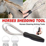 Horse Sweat Scraper Serrated Grooming Tool For Cleaning And Shaving Harness