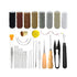 Hand Sewing Kit Canvas Leather Craft 31 or 37PCS Big Eye Needles Cotton Thread - 31PCS