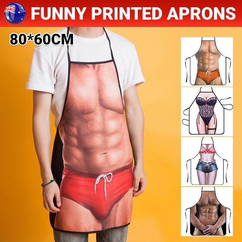 Funny Adult Men Women Novelty Aprons Party Game Cooking Kitchen BBQ Baking - Sexy Lace