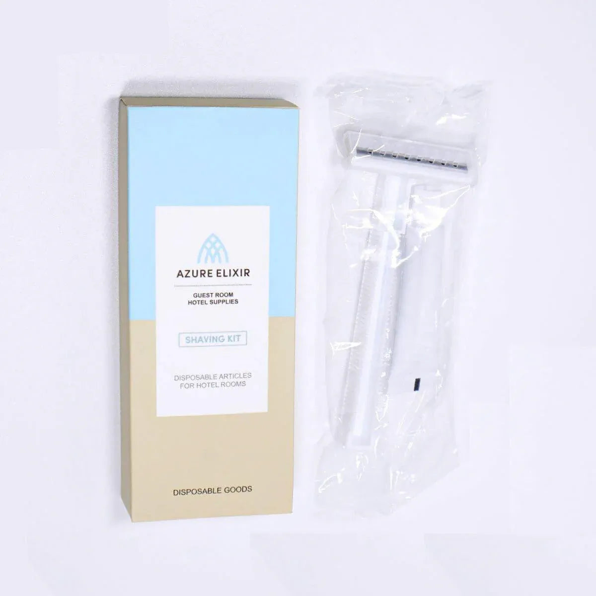 50pcs Hotel Razor and Shaving Cream Set for Guesthouse Bathroom Travel Use - Small