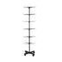 Rotating Jewellery Display Stand 5 6 Tier Metal Rack With Wheels Adjustable - 6 Tier