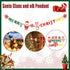Merry Christmas Banner Felt Santa Reindeer Garland Hanging Decoration 2.8M
