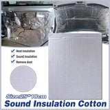 Car Soundproof Cotton Pad 25x18cm Self Adhesive Aluminum Foil Insulation Sheet
