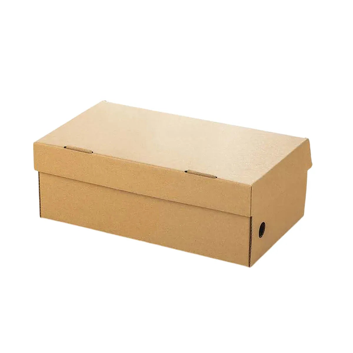 20pcs Kraft Paper Shoe Boxes Clamshell Storage Box for Men Women Shoes Organizer - 33.5x23.5x12cm